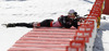 Olli Hiidensalo of Finland competes during men IBU E.on Biathlon World cup pursuit race in Pokljuka, Slovenia. Men pursuit race of IBU E.on Biathlon World cup was held on Saturday, 8th of March 2014 in Pokljuka, Slovenia.
