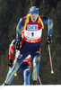 Bjoern Ferry of Sweden competes during men IBU E.on Biathlon World cup pursuit race in Pokljuka, Slovenia. Men pursuit race of IBU E.on Biathlon World cup was held on Saturday, 8th of March 2014 in Pokljuka, Slovenia.
