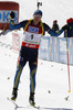 Winner Anton Shipulin of Russia competes during men IBU E.on Biathlon World cup pursuit race in Pokljuka, Slovenia. Men pursuit race of IBU E.on Biathlon World cup was held on Saturday, 8th of March 2014 in Pokljuka, Slovenia.
