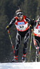 Claudio Boeckli of Switzerland competes during men IBU E.on Biathlon World cup pursuit race in Pokljuka, Slovenia. Men pursuit race of IBU E.on Biathlon World cup was held on Saturday, 8th of March 2014 in Pokljuka, Slovenia.
