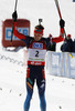 Second placed Bjoern Ferry of Sweden competes during men IBU E.on Biathlon World cup pursuit race in Pokljuka, Slovenia. Men pursuit race of IBU E.on Biathlon World cup was held on Saturday, 8th of March 2014 in Pokljuka, Slovenia.

