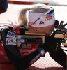Kaisa Makarainen of Finland competes during women IBU E.on Biathlon World cup pursuit race in Pokljuka, Slovenia. Women pursuit race of IBU E.on Biathlon World cup was held on Saturday, 8th of March 2014 in Pokljuka, Slovenia.
