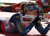 Anne Karin Stroemstedt of Sweden competes during women IBU E.on Biathlon World cup pursuit race in Pokljuka, Slovenia. Women pursuit race of IBU E.on Biathlon World cup was held on Saturday, 8th of March 2014 in Pokljuka, Slovenia.

