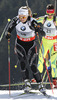 Irene Cadurisch of Switzerland competes during women IBU E.on Biathlon World cup pursuit race in Pokljuka, Slovenia. Women pursuit race of IBU E.on Biathlon World cup was held on Saturday, 8th of March 2014 in Pokljuka, Slovenia.
