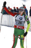Darya Domracheva of Belarus competes during women IBU E.on Biathlon World cup pursuit race in Pokljuka, Slovenia. Women pursuit race of IBU E.on Biathlon World cup was held on Saturday, 8th of March 2014 in Pokljuka, Slovenia.

