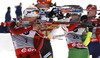 Tiril Eckhoff of Norway competes during women IBU E.on Biathlon World cup pursuit race in Pokljuka, Slovenia. Women pursuit race of IBU E.on Biathlon World cup was held on Saturday, 8th of March 2014 in Pokljuka, Slovenia.
