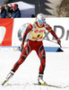 Tora Berger of Norway competes during women IBU E.on Biathlon World cup pursuit race in Pokljuka, Slovenia. Women pursuit race of IBU E.on Biathlon World cup was held on Saturday, 8th of March 2014 in Pokljuka, Slovenia.
