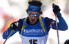 Fredrik Lindstroem of Sweden competes during men IBU E.on Biathlon World cup mass start race in Pokljuka, Slovenia. 15km long men mass start race of IBU E.on Biathlon World cup was held on Sunday, 9th of March 2014 in Pokljuka, Slovenia.
