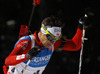 Ole Einar Bjoerndalen of Norway competes during men IBU E.on Biathlon World cup mass start race in Pokljuka, Slovenia. 15km long men mass start race of IBU E.on Biathlon World cup was held on Sunday, 9th of March 2014 in Pokljuka, Slovenia.
