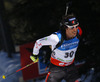 Brendan Green of Canada competes during men IBU E.on Biathlon World cup mass start race in Pokljuka, Slovenia. 15km long men mass start race of IBU E.on Biathlon World cup was held on Sunday, 9th of March 2014 in Pokljuka, Slovenia.
