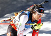 Brendan Green of Canada competes during men IBU E.on Biathlon World cup mass start race in Pokljuka, Slovenia. 15km long men mass start race of IBU E.on Biathlon World cup was held on Sunday, 9th of March 2014 in Pokljuka, Slovenia.
