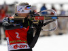 Kaisa Makarainen of Finland during women IBU E.on Biathlon World cup mass start race in Pokljuka, Slovenia. 12.5km long women mass start race of IBU E.on Biathlon World cup was held on Sunday, 9th of March 2014 in Pokljuka, Slovenia.
