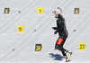 Kaisa Makarainen of Finland during women IBU E.on Biathlon World cup mass start race in Pokljuka, Slovenia. 12.5km long women mass start race of IBU E.on Biathlon World cup was held on Sunday, 9th of March 2014 in Pokljuka, Slovenia.
