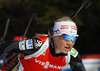 Second placed Kaisa Makarainen of Finland competes during women IBU E.on Biathlon World cup mass start race in Pokljuka, Slovenia. 12.5km long women mass start race of IBU E.on Biathlon World cup was held on Sunday, 9th of March 2014 in Pokljuka, Slovenia.
