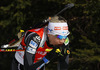 Second placed Kaisa Makarainen of Finland competes during women IBU E.on Biathlon World cup mass start race in Pokljuka, Slovenia. 12.5km long women mass start race of IBU E.on Biathlon World cup was held on Sunday, 9th of March 2014 in Pokljuka, Slovenia.
