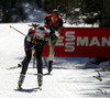 Kaisa Makarainen of Finland competes during women IBU E.on Biathlon World cup mass start race in Pokljuka, Slovenia. 12.5km long women mass start race of IBU E.on Biathlon World cup was held on Sunday, 9th of March 2014 in Pokljuka, Slovenia.
