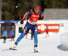Third placed Olga Zaitseva of Russia competes during women IBU E.on Biathlon World cup mass start race in Pokljuka, Slovenia. 12.5km long women mass start race of IBU E.on Biathlon World cup was held on Sunday, 9th of March 2014 in Pokljuka, Slovenia.
