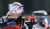 Second placed Kaisa Makarainen of Finland competes during women IBU E.on Biathlon World cup mass start race in Pokljuka, Slovenia. 12.5km long women mass start race of IBU E.on Biathlon World cup was held on Sunday, 9th of March 2014 in Pokljuka, Slovenia.
