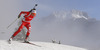 Dorothea Wierer of Italy during Women sprint race of IBU Biathlon World Cup in Hochfilzen, Austria. Women sprint race of IBU Biathlon World cup was held on Friday, 12th of December 2014 in Hochfilzen, Austria.
