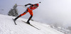 Jana Gerekova of Slovakia during Women sprint race of IBU Biathlon World Cup in Hochfilzen, Austria. Women sprint race of IBU Biathlon World cup was held on Friday, 12th of December 2014 in Hochfilzen, Austria.
