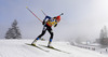 Winner Kaisa Makarainen of Finland during Women sprint race of IBU Biathlon World Cup in Hochfilzen, Austria. Women sprint race of IBU Biathlon World cup was held on Friday, 12th of December 2014 in Hochfilzen, Austria.
