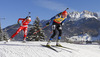 Winner Kaisa Makarainen of Finland during Women sprint race of IBU Biathlon World Cup in Hochfilzen, Austria. Women sprint race of IBU Biathlon World cup was held on Friday, 12th of December 2014 in Hochfilzen, Austria.
