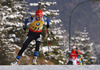 Winner Kaisa Makarainen of Finland during Women sprint race of IBU Biathlon World Cup in Hochfilzen, Austria. Women sprint race of IBU Biathlon World cup was held on Friday, 12th of December 2014 in Hochfilzen, Austria.
