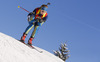 Mona Brorsson of Sweden during Women sprint race of IBU Biathlon World Cup in Hochfilzen, Austria. Women sprint race of IBU Biathlon World cup was held on Friday, 12th of December 2014 in Hochfilzen, Austria.
