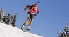 Fifth placed Franziska Hildebrand of Germany during Women sprint race of IBU Biathlon World Cup in Hochfilzen, Austria. Women sprint race of IBU Biathlon World cup was held on Friday, 12th of December 2014 in Hochfilzen, Austria.
