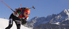 Mari Laukkanen of Finland during Women sprint race of IBU Biathlon World Cup in Hochfilzen, Austria. Women sprint race of IBU Biathlon World cup was held on Friday, 12th of December 2014 in Hochfilzen, Austria.
