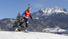 Sanna Markkanen of Finland during Women sprint race of IBU Biathlon World Cup in Hochfilzen, Austria. Women sprint race of IBU Biathlon World cup was held on Friday, 12th of December 2014 in Hochfilzen, Austria.
