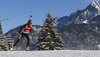 Aita Gasparin of Switzerland during Women sprint race of IBU Biathlon World Cup in Hochfilzen, Austria. Women sprint race of IBU Biathlon World cup was held on Friday, 12th of December 2014 in Hochfilzen, Austria.
