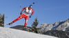 Lukas Hofer of Italy during Men sprint race of IBU Biathlon World Cup in Hochfilzen, Austria. Men sprint race of IBU Biathlon World cup was held on Friday, 12th of December 2014 in Hochfilzen, Austria.
