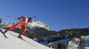 Lukas Hofer of Italy during Men sprint race of IBU Biathlon World Cup in Hochfilzen, Austria. Men sprint race of IBU Biathlon World cup was held on Friday, 12th of December 2014 in Hochfilzen, Austria.
