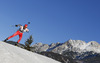 Krasimir Anev of Bulgaria during Men sprint race of IBU Biathlon World Cup in Hochfilzen, Austria. Men sprint race of IBU Biathlon World cup was held on Friday, 12th of December 2014 in Hochfilzen, Austria.
