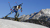 Fredrik Lindstroem of Sweden during Men sprint race of IBU Biathlon World Cup in Hochfilzen, Austria. Men sprint race of IBU Biathlon World cup was held on Friday, 12th of December 2014 in Hochfilzen, Austria.
