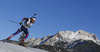 Lowell Bailey of USA during Men sprint race of IBU Biathlon World Cup in Hochfilzen, Austria. Men sprint race of IBU Biathlon World cup was held on Friday, 12th of December 2014 in Hochfilzen, Austria.
