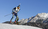 Christofer Eriksson of Sweden during Men sprint race of IBU Biathlon World Cup in Hochfilzen, Austria. Men sprint race of IBU Biathlon World cup was held on Friday, 12th of December 2014 in Hochfilzen, Austria.
