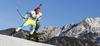 Lenart Oblak of Slovenia during Men sprint race of IBU Biathlon World Cup in Hochfilzen, Austria. Men sprint race of IBU Biathlon World cup was held on Friday, 12th of December 2014 in Hochfilzen, Austria.
