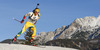 Karol Dombrovski of Lithuania during Men sprint race of IBU Biathlon World Cup in Hochfilzen, Austria. Men sprint race of IBU Biathlon World cup was held on Friday, 12th of December 2014 in Hochfilzen, Austria.
