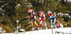 Luise Kummer of Germany skiing during Women relay race of IBU Biathlon World Cup in Hochfilzen, Austria. Women relay race of IBU Biathlon World cup was held on Saturday, 13th of December 2014 in Hochfilzen, Austria.
