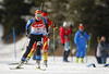 Sanna Markkanen of Finland skiing during Women relay race of IBU Biathlon World Cup in Hochfilzen, Austria. Women relay race of IBU Biathlon World cup was held on Saturday, 13th of December 2014 in Hochfilzen, Austria.
