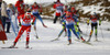 Dorothea Wierer of Italy skiing during Women relay race of IBU Biathlon World Cup in Hochfilzen, Austria. Women relay race of IBU Biathlon World cup was held on Saturday, 13th of December 2014 in Hochfilzen, Austria.
