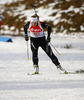 Irene Cadurisch of Switzerland skiing during Women relay race of IBU Biathlon World Cup in Hochfilzen, Austria. Women relay race of IBU Biathlon World cup was held on Saturday, 13th of December 2014 in Hochfilzen, Austria.
