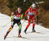 Nadezhda Skardino of Belarus skiing during Women relay race of IBU Biathlon World Cup in Hochfilzen, Austria. Women relay race of IBU Biathlon World cup was held on Saturday, 13th of December 2014 in Hochfilzen, Austria.
