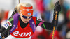 Mari Laukkanen of Finland skiing during Women relay race of IBU Biathlon World Cup in Hochfilzen, Austria. Women relay race of IBU Biathlon World cup was held on Saturday, 13th of December 2014 in Hochfilzen, Austria.
