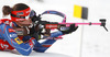 Veronika Vitkova of Czech shooting during Women relay race of IBU Biathlon World Cup in Hochfilzen, Austria. Women relay race of IBU Biathlon World cup was held on Saturday, 13th of December 2014 in Hochfilzen, Austria.
