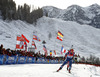 Gabriela Soukalova of Czech skiing during Women relay race of IBU Biathlon World Cup in Hochfilzen, Austria. Women relay race of IBU Biathlon World cup was held on Saturday, 13th of December 2014 in Hochfilzen, Austria.
