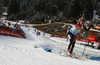 Elisa Gasparin of Switzerland skiing during Women relay race of IBU Biathlon World Cup in Hochfilzen, Austria. Women relay race of IBU Biathlon World cup was held on Saturday, 13th of December 2014 in Hochfilzen, Austria.
