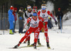 Lukas Hofer of Italy skiing during Men relay race of IBU Biathlon World Cup in Hochfilzen, Austria. Men relay race of IBU Biathlon World cup was held on Saturday, 13th of December 2014 in Hochfilzen, Austria.
